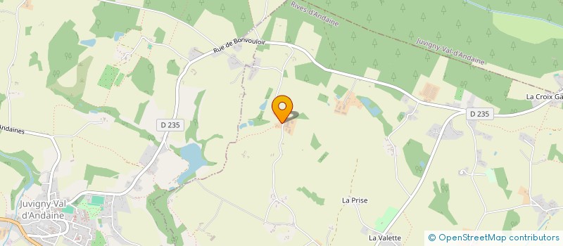 localisation de l'entreprise GAEC DU COIPLIS à RIVES D'ANDAINE
