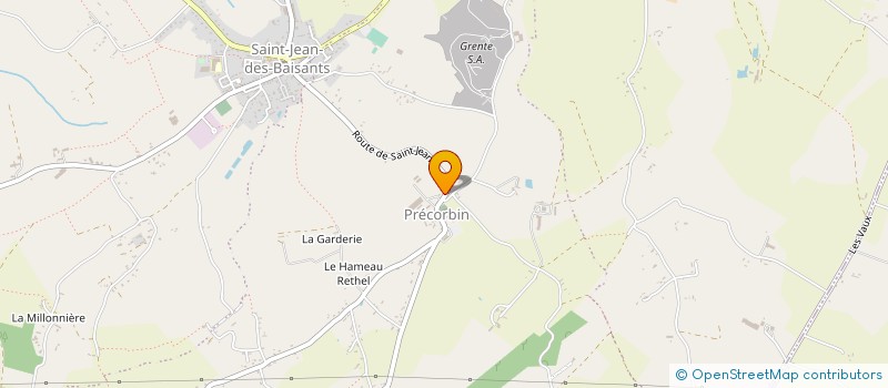 localisation de l'entreprise GAEC DU COLOMBIER à SAINT-JEAN-D'ELLE