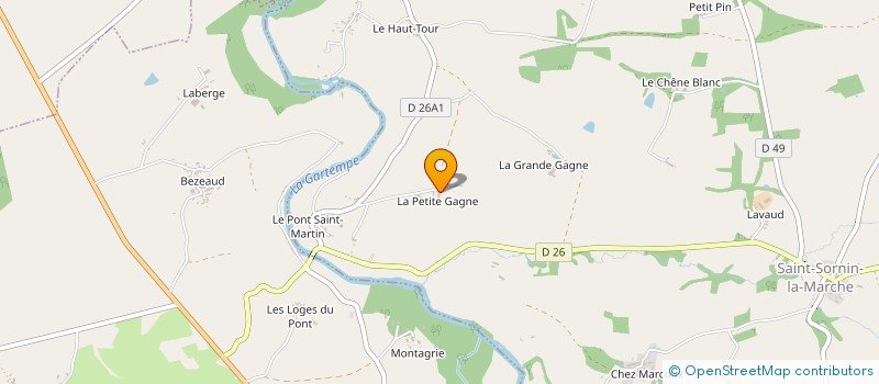 localisation de l'entreprise GAEC DU COLOMBIER à SAINT-SORNIN-LA-MARCHE
