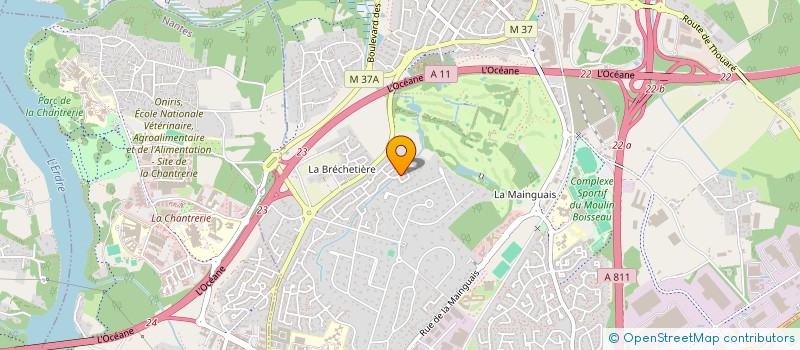 localisation de l'entreprise GAEC DU COTEAU DE LA TOUCHE  THOUARE-SUR-LOIRE