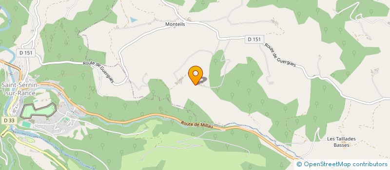 localisation de l'entreprise GAEC DU COUDERC BAS  LA SERRE