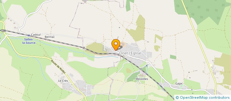 localisation de l'entreprise GAEC DU COUDERC ONET L EGLISE  SEBAZAC-CONCOURES