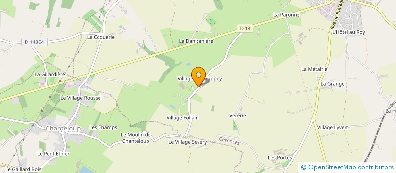 localisation de l'entreprise GAEC DU COUPEY à CERENCES