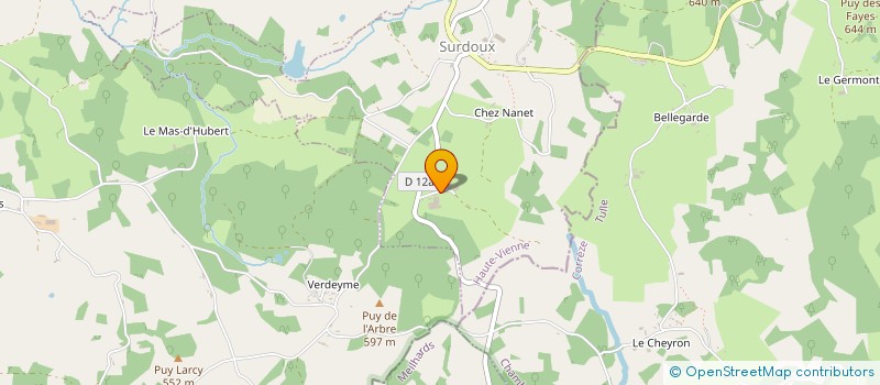 localisation de l'entreprise GAEC DU COURBOULET à SURDOUX