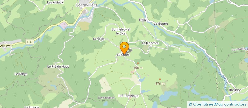 localisation de l'entreprise GAEC DU COURT à CORRAVILLERS