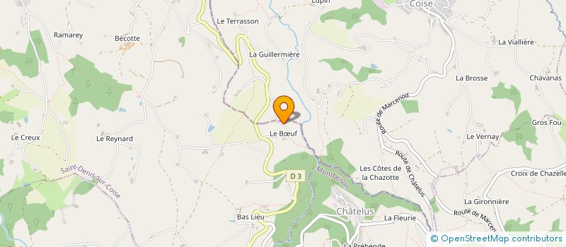 localisation de l'entreprise GAEC DU COUZON  SAINT-DENIS-SUR-COISE