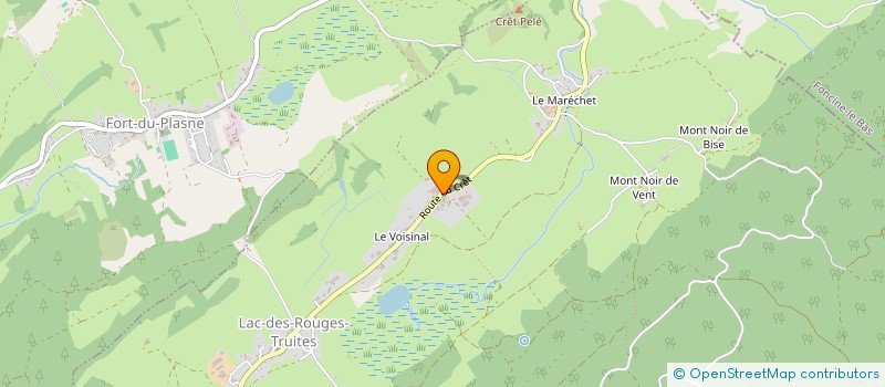 localisation de l'entreprise GAEC DU CRETET à LAC-DES-ROUGES-TRUITES