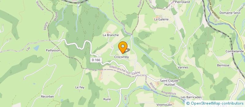 localisation de l'entreprise GAEC DU CROCOMBY à AMPLEPUIS