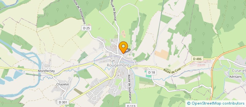 localisation de l'entreprise GAEC DU CROZOT-DIDIER  ROUGEMONT