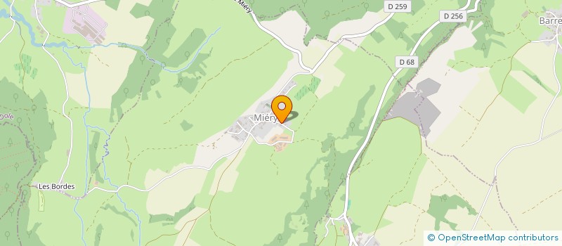 localisation de l'entreprise GAEC DU CURTIL D'OSIER à MIERY