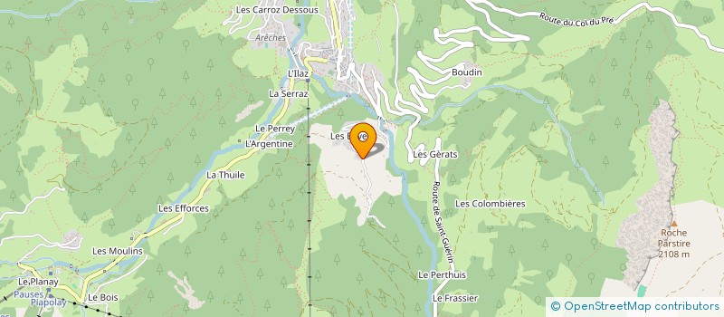 localisation de l'entreprise GAEC DU CUVY à BEAUFORT