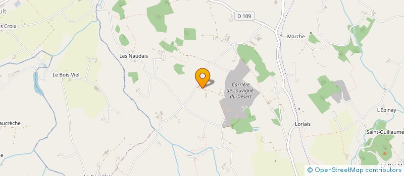 localisation de l'entreprise GAEC DU DESERT à LOUVIGNE-DU-DESERT