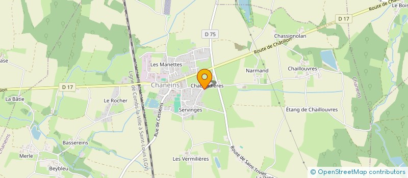 localisation de l'entreprise GAEC DU DOMAINE DES CHABAUDIERES à CHANEINS