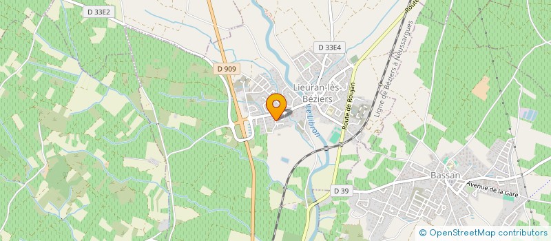 localisation de l'entreprise GAEC DU DOMAINE DES PEYRES à LIEURAN-LES-BEZIERS