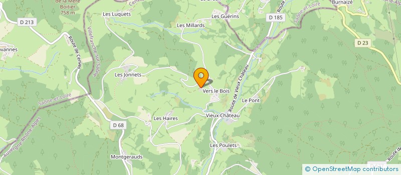 localisation de l'entreprise GAEC DU DOMAINE DES PIERRES BLANCHES  CENVES