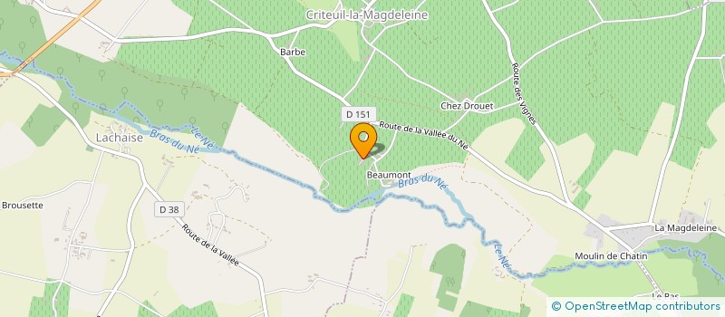 localisation de l'entreprise GAEC DU DOMAINE DES PINS à MONTMERAC