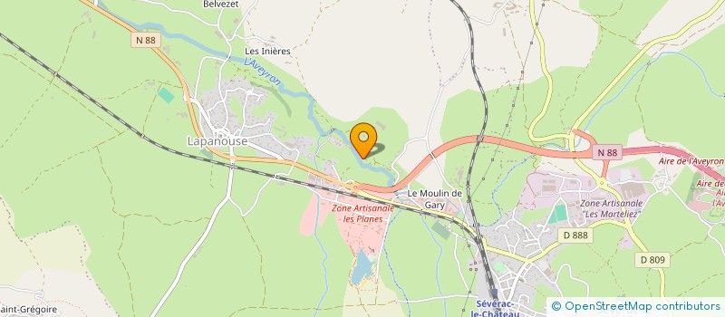 localisation de l'entreprise GAEC DU DOMAINE DES SALLES à SEVERAC D'AVEYRON