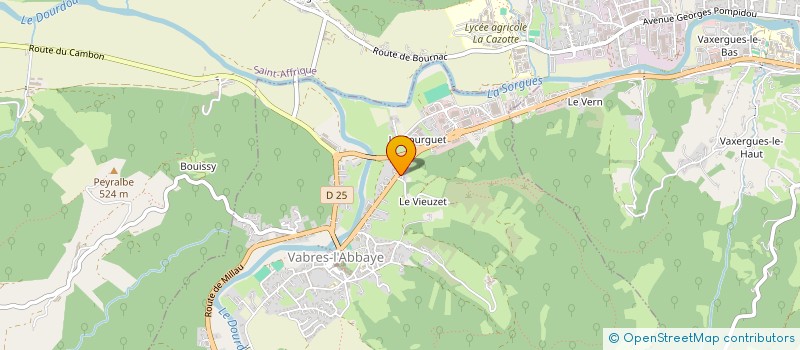 localisation de l'entreprise GAEC DU DOURDOU à CALMELS-ET-LE-VIALA