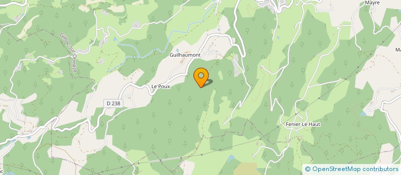localisation de l'entreprise GAEC DU DUZON à COLOMBIER-LE-JEUNE
