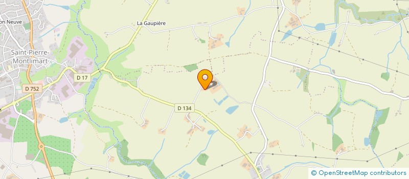 localisation de l'entreprise GAEC DU FALLAIS à MONTREVAULT-SUR-EVRE