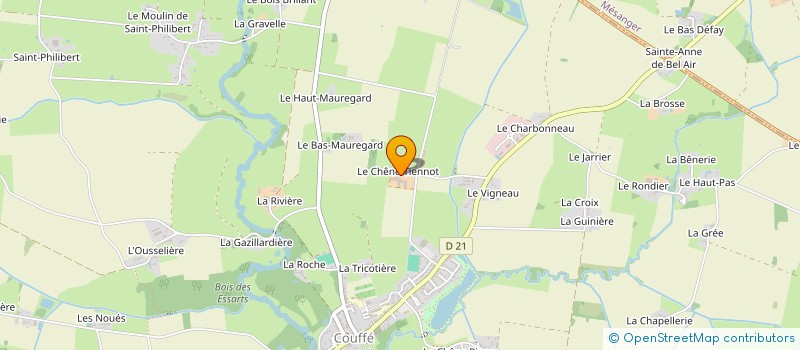localisation de l'entreprise GAEC DU FAUBOURG à COUFFE