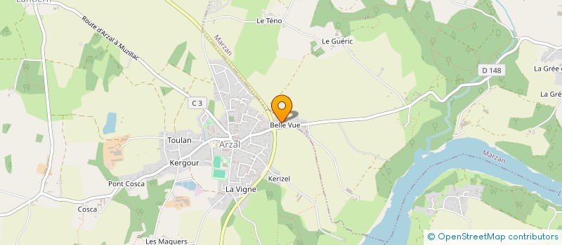 localisation de l'entreprise GAEC DU FAUCHEUR  NOYAL-MUZILLAC