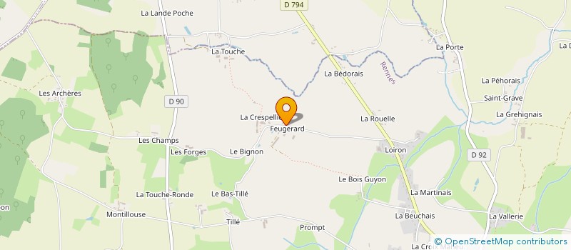 localisation de l'entreprise GAEC DU FEUGERARD  SENS-DE-BRETAGNE