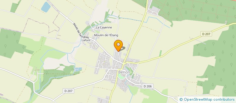 localisation de l'entreprise GAEC DU FIEF DE SAINT MICHEL  BENON