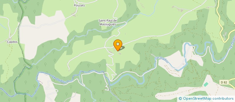 localisation de l'entreprise GAEC DU FIEU  LE MASNAU-MASSUGUIES