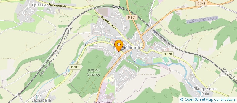 localisation de l'entreprise GAEC DU FONDS DE SAINT ROMAIN  EQUENNES-ERAMECOURT