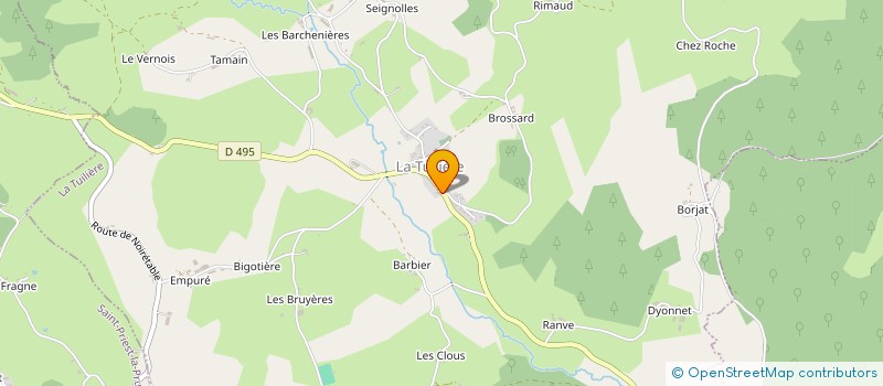 localisation de l'entreprise GAEC DU FOT  LA TUILIERE