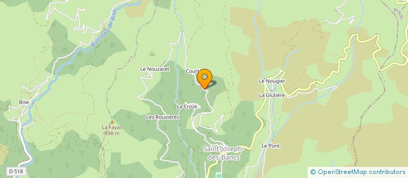 localisation de l'entreprise GAEC DU FRAYSSE à SAINT-JOSEPH-DES-BANCS
