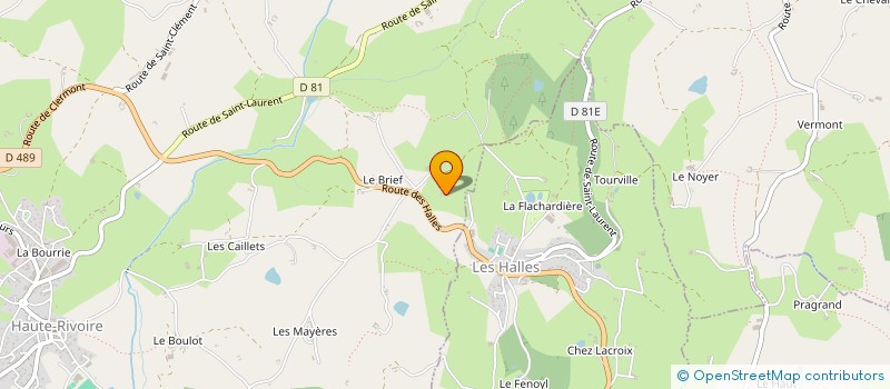 localisation de l'entreprise GAEC DU FRENE à HAUTE-RIVOIRE