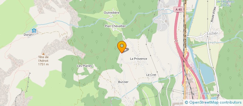 localisation de l'entreprise GAEC DU FRESNAY  SALLANCHES