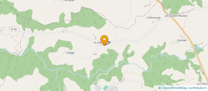 localisation de l'entreprise GAEC DU GARRIC à PRUNET