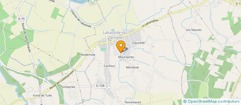 localisation de l'entreprise GAEC DU GAZANIA à LABASTIDE DU-TEMPLE