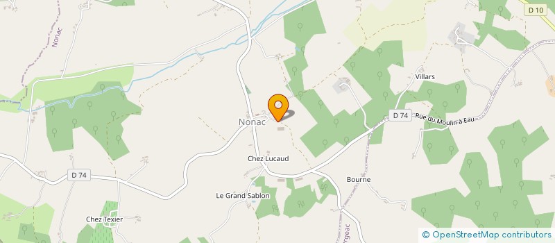 localisation de l'entreprise GAEC DU GEANT HIBOU à NONAC