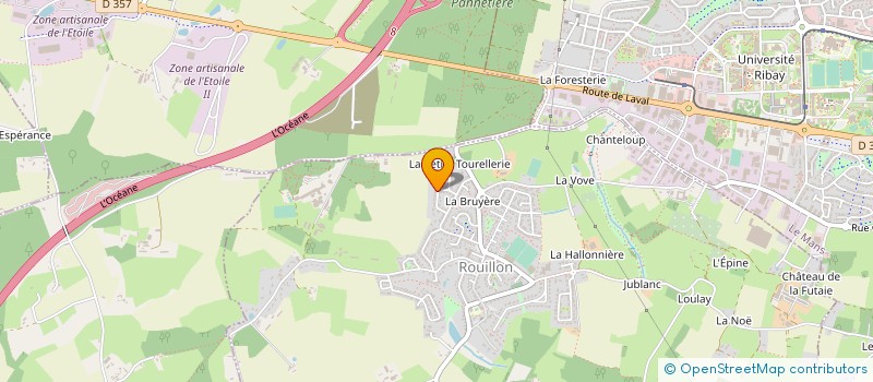 localisation de l'entreprise GAEC DU GENETAY à SAINT GEORGES DU BOIS