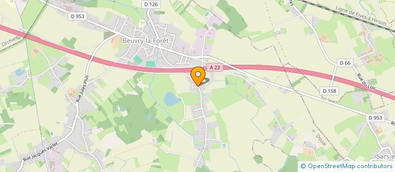 localisation de l'entreprise GAEC DU GHIEN  BEUVRY-LA-FORET