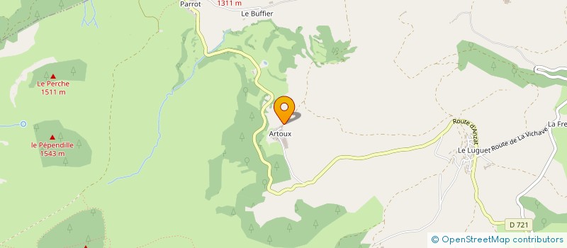 localisation de l'entreprise GAEC DU GLACIER à ANZAT-LE-LUGUET