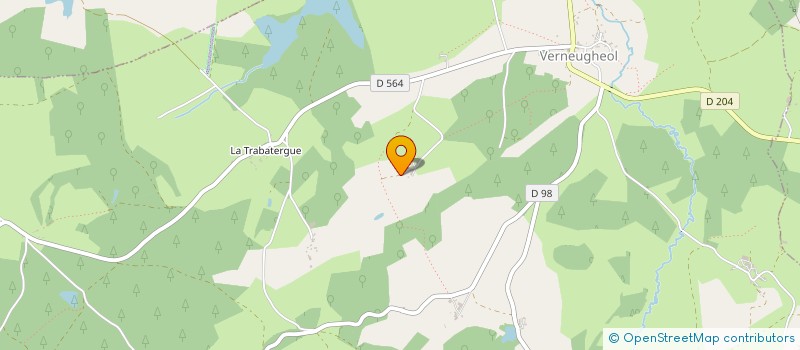 localisation de l'entreprise GAEC DU GLUFAREIX  VERNEUGHEOL