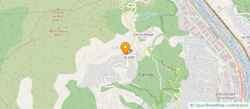 localisation de l'entreprise GAEC DU GOUBET à CARROS