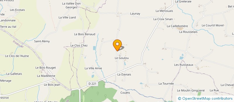 localisation de l'entreprise GAEC DU GOULOU à LA CHAPELLE-CHAUSSEE