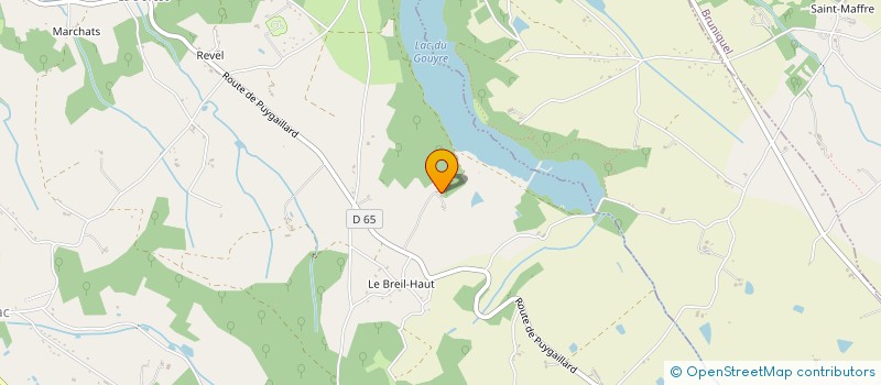 localisation de l'entreprise GAEC DU GOUYRE  VAISSAC