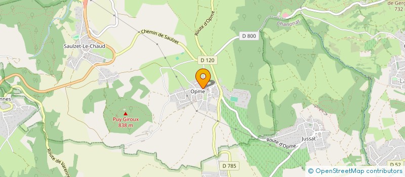 localisation de l'entreprise GAEC DU GRAND BOIS à ROMAGNAT