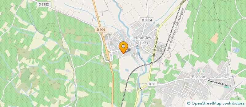localisation de l'entreprise GAEC DU GRAND BOSC  LIEURAN-LES-BEZIERS