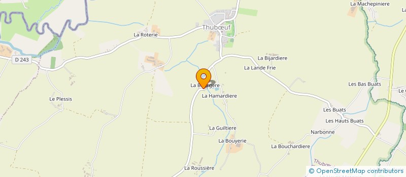 localisation de l'entreprise GAEC DU GRAND BOURG à RENNES-EN-GRENOUILLES
