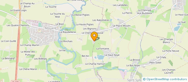 localisation de l'entreprise GAEC DU GRAND CHAMP  MOUAZE