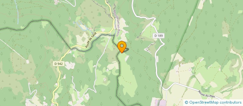 localisation de l'entreprise GAEC DU GRAND CHAVOUL  MONTBRUN-LES-BAINS