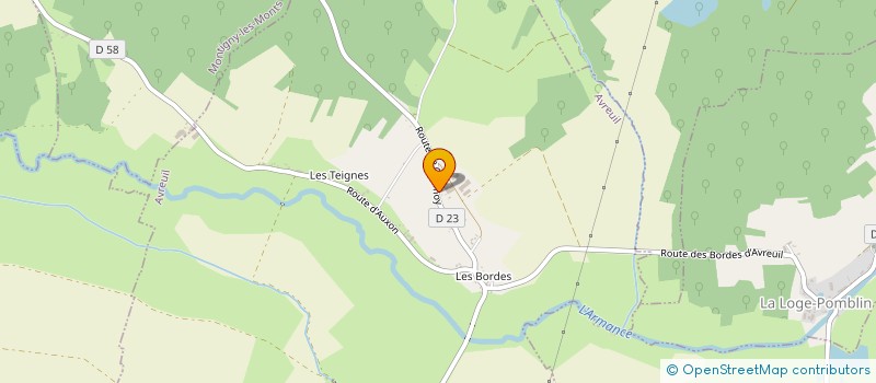 localisation de l'entreprise GAEC DU GRAND CHEMIN à AVREUIL